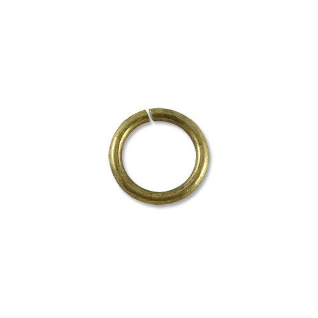 JewelrySupply Jump Ring - Open 8mm Antique Brass Plated (50-Pcs)